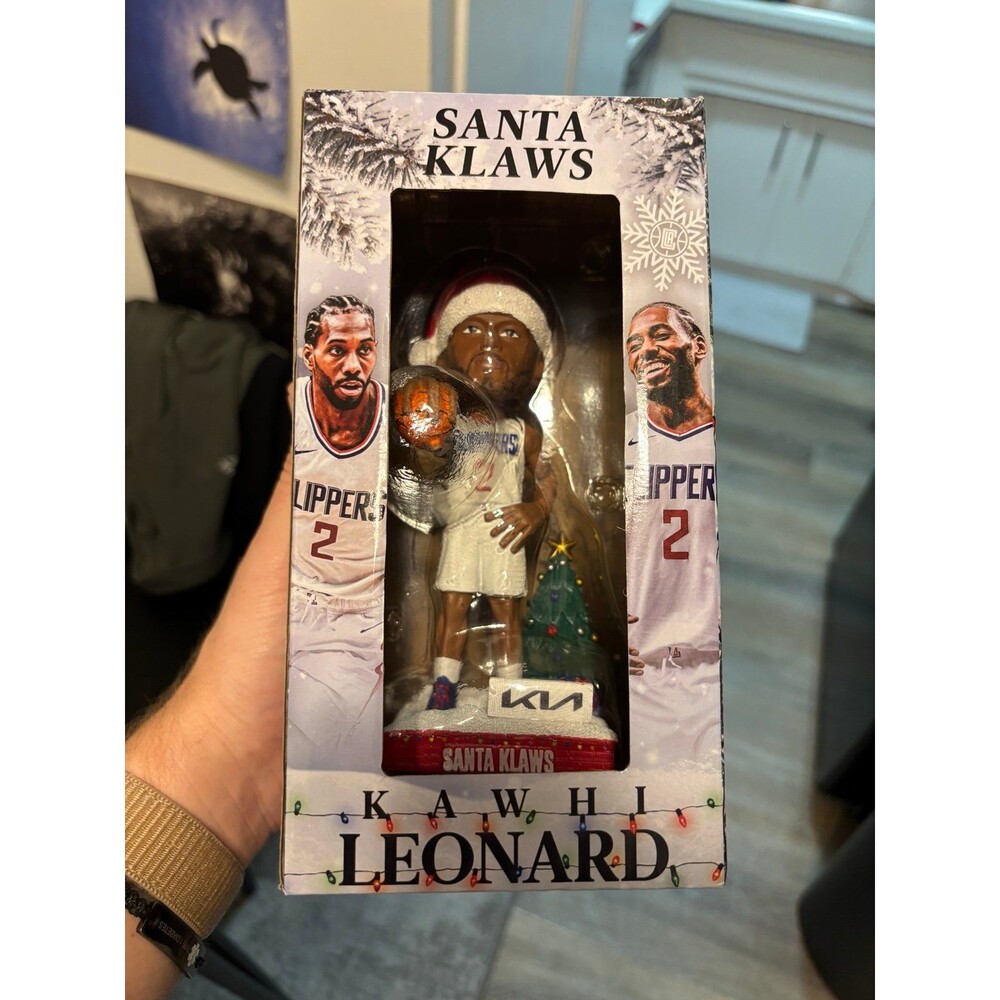 Kawhi Leonard Santa Klaws LA Clippers Bobblehead NBA Limited Edition 12/23/23